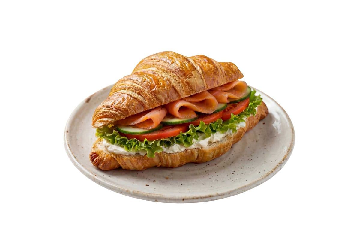 Salmon Philadelphia Sandwich
