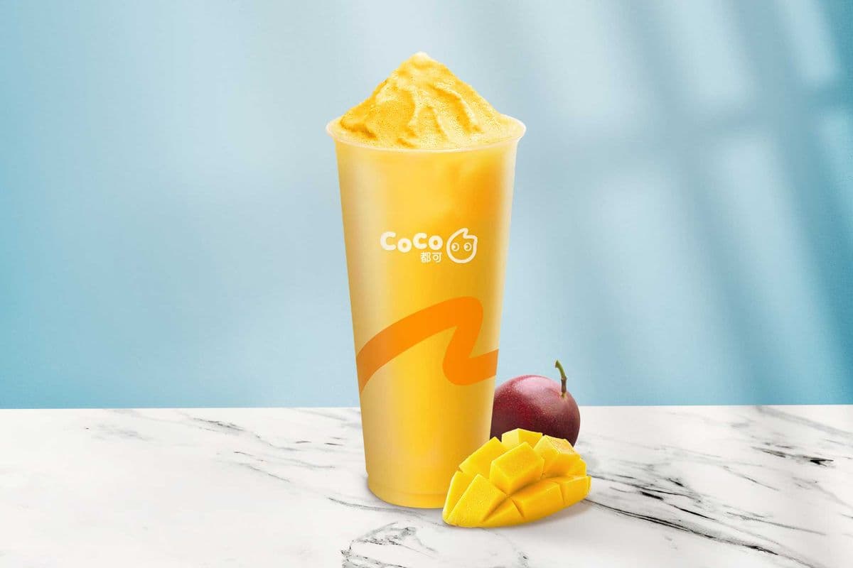 Passion fruit et mango slush / Slush au Fruit de la Passion et à la Mango