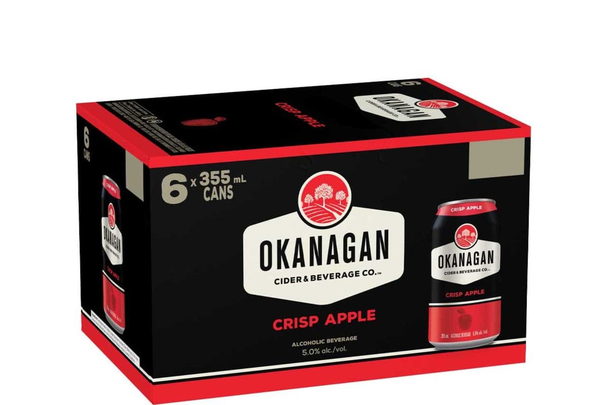 Okanagan Cider Crisp Apple (6 x 355 ml Cans)