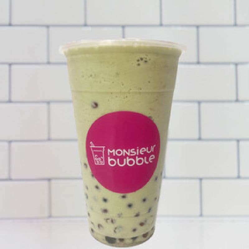Grand bubble matcha frappé