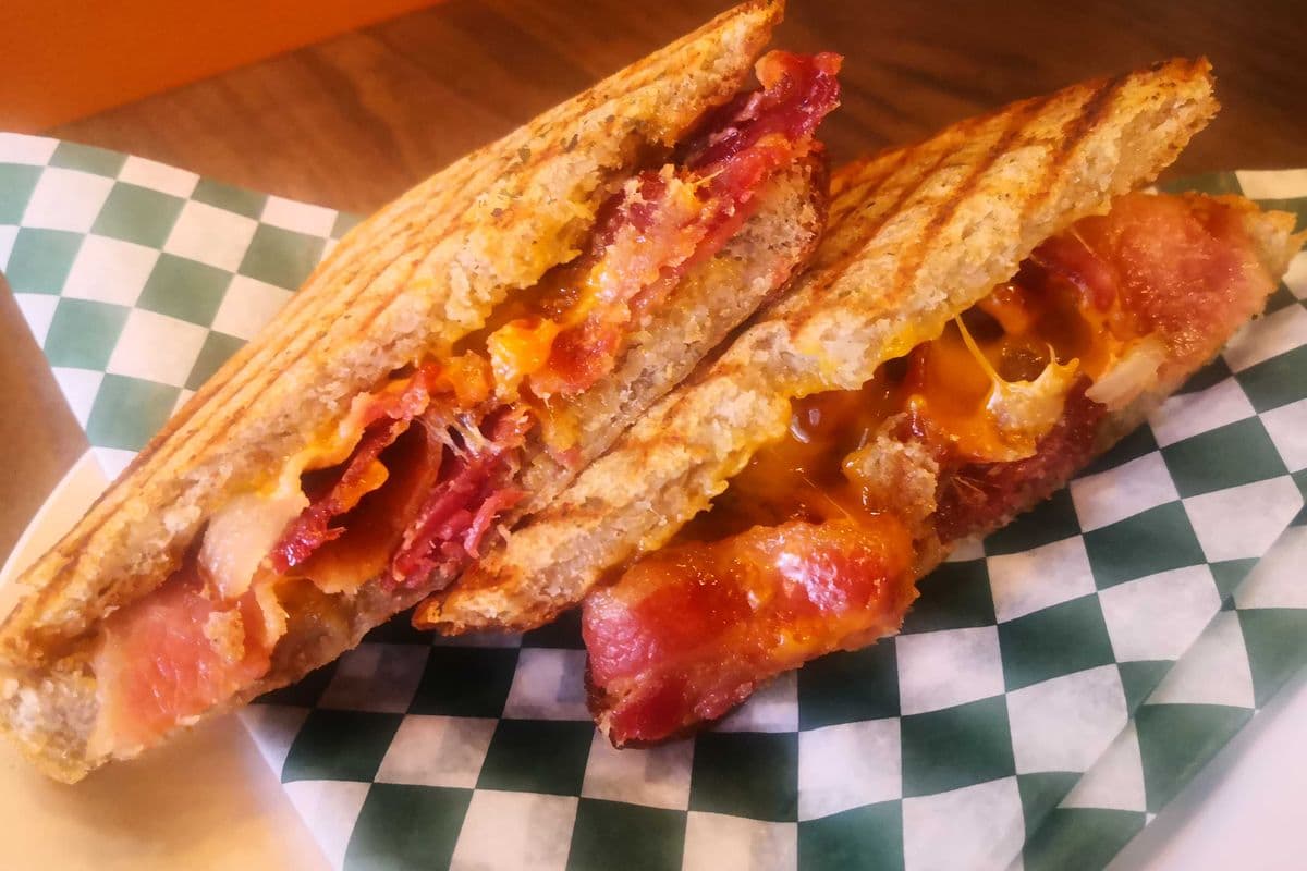 Bacon and Cheese Grilled Sandwich