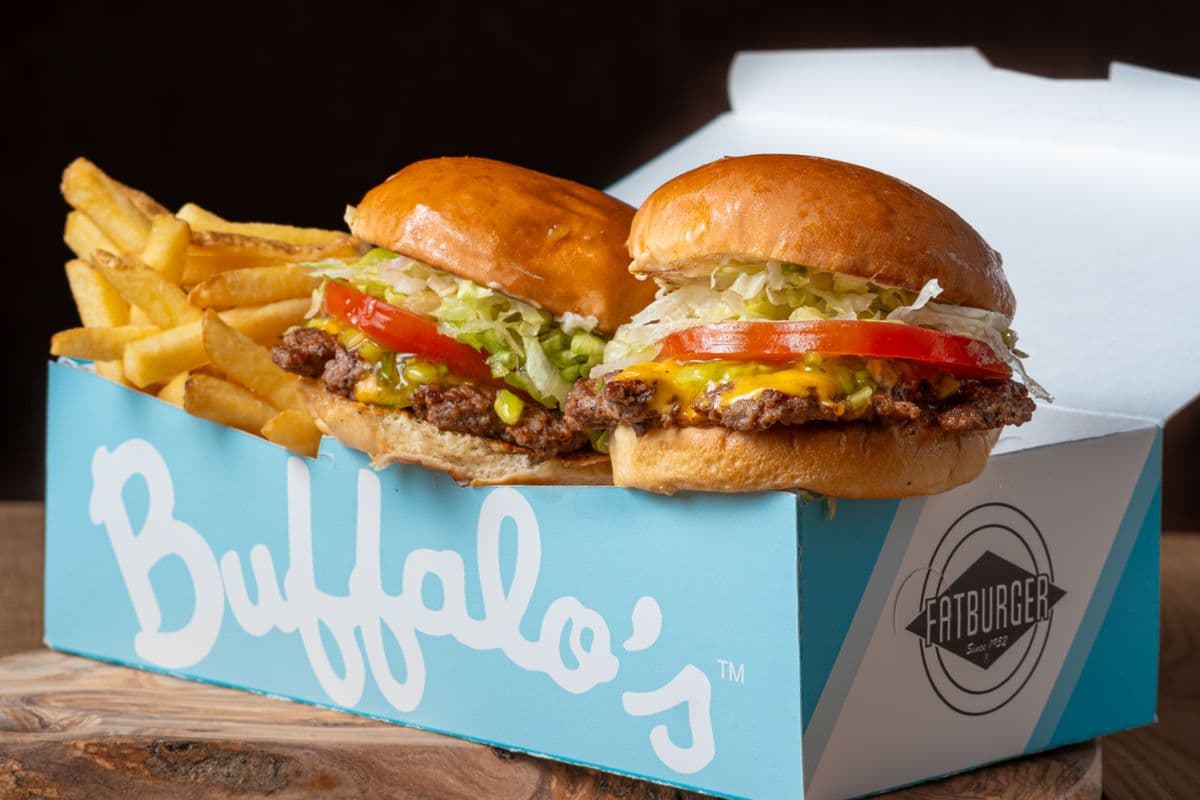 2 MINI FAT CHEESE SLIDER BOX w/Fries