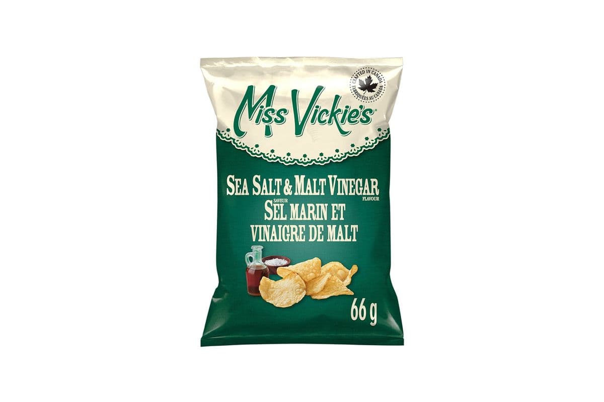 Miss Vickie's Sea Salt and Malt Vinegar Chips (66 g) 1000169