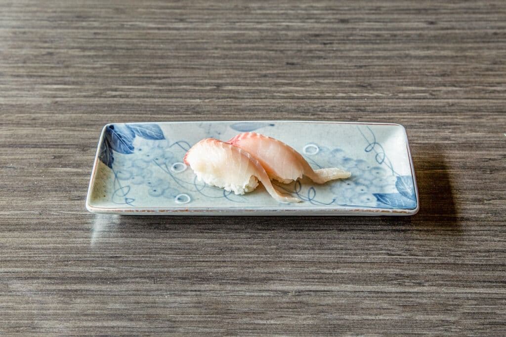 Red Snapper (Izumu Tai) Sushi