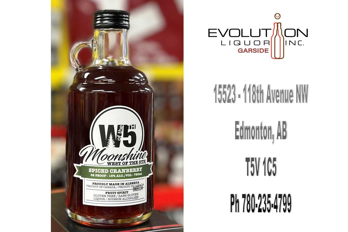 West of the 5th Moonshine Spiced Cranberry 0750G (1 x 750ml Glass Jug)