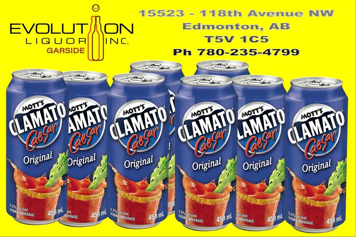 Mott's Clamato Caesar Original C458-08 (8 x 458 ml Can)