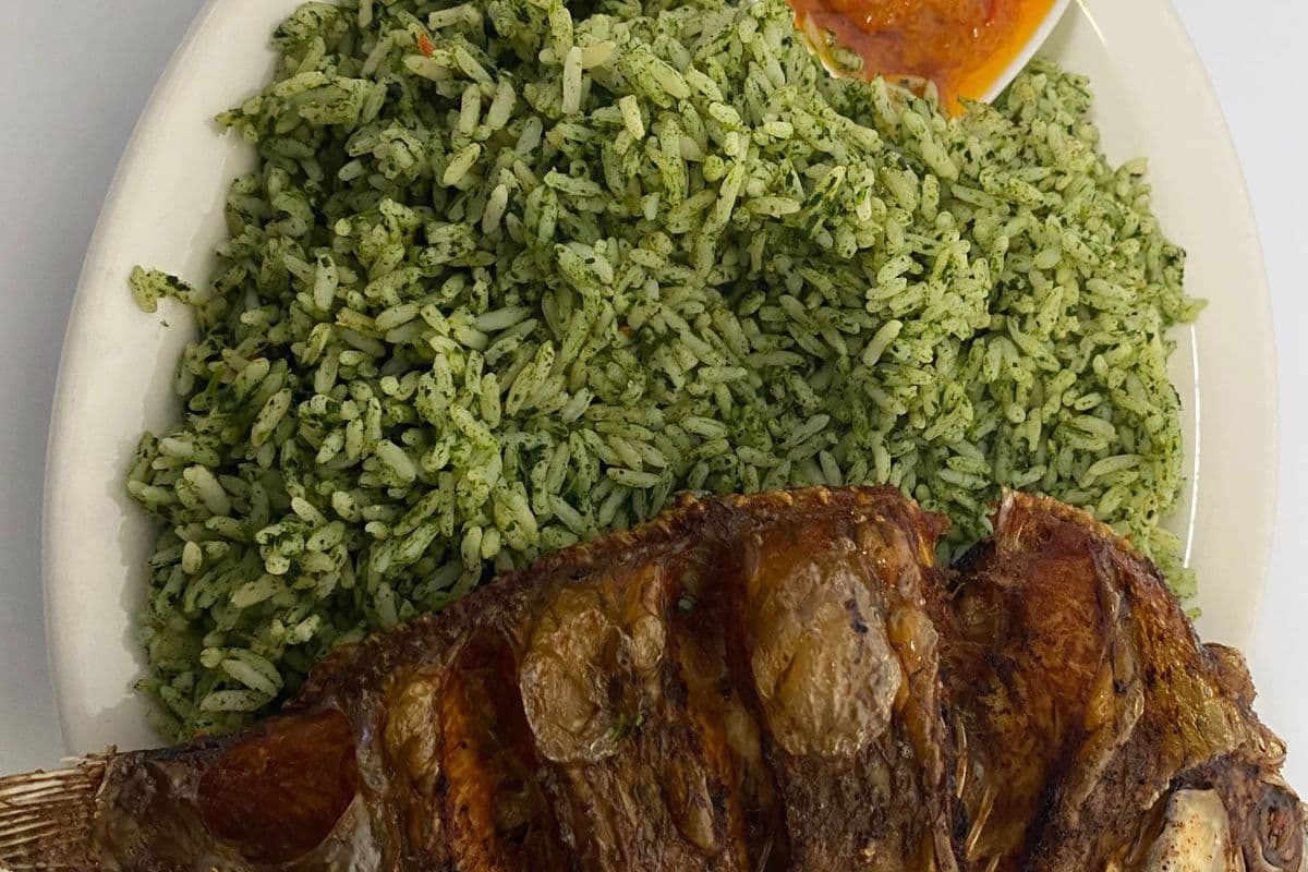Check Rice with Fried Fish