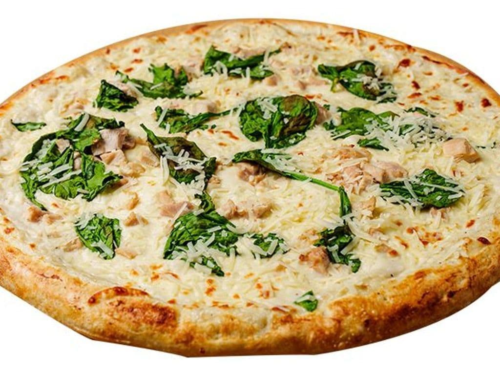 14" Mega Alfredo Chicken Pizza