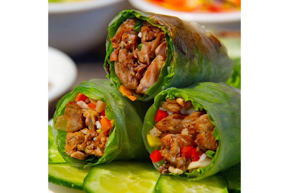 A2. Fresh Grilled Chicken Rolls | Gỏi Gà Nướng Cuốn