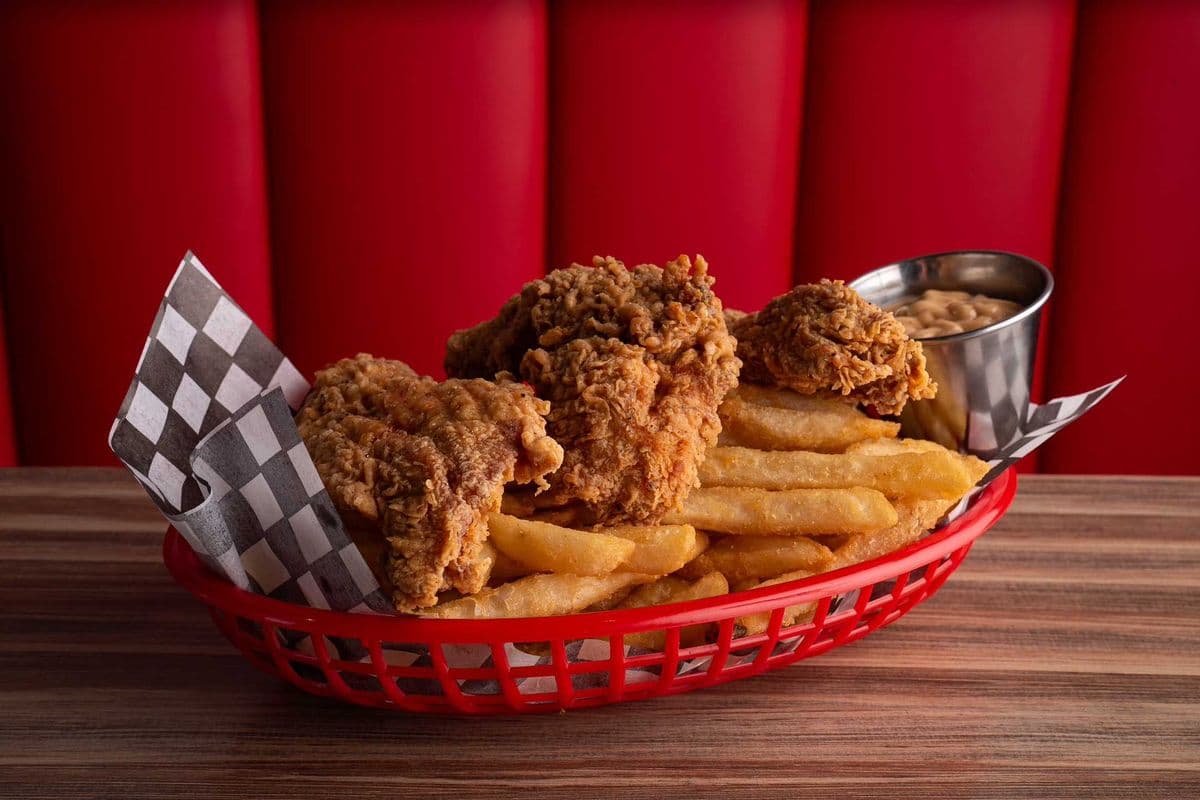 Plain Chicken Tender and Fries