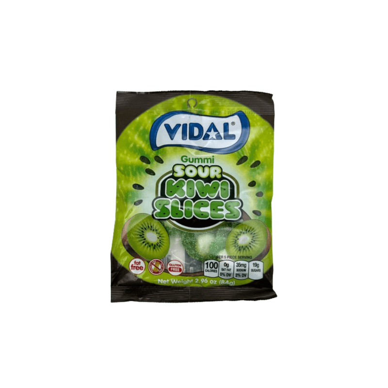 Vidal Sour Kiwi Slices Gummies - USA (2.96oz)