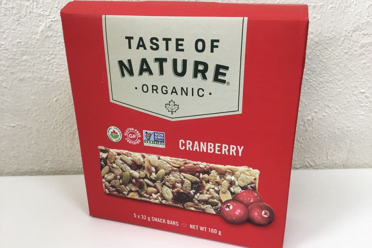 Cranberry Granola Bars (Organic) (5 X 32 g)