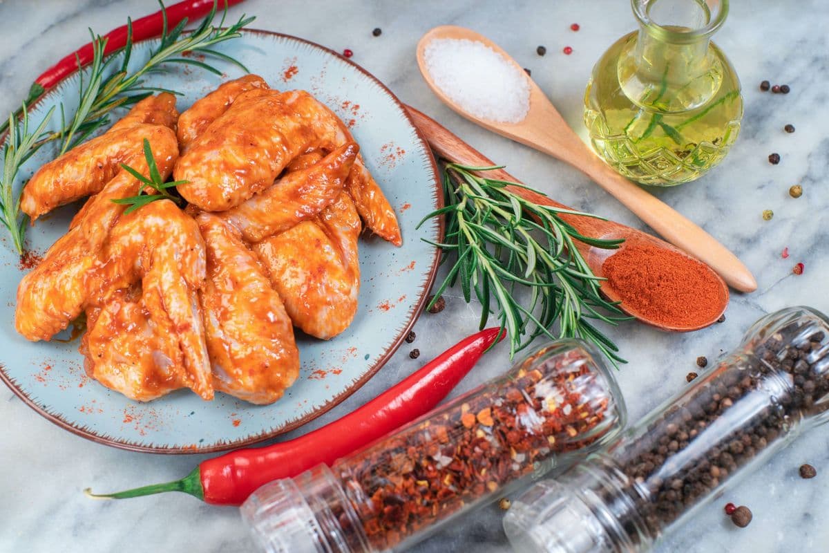 Marinated Chicken Wings Halal (1 lb)