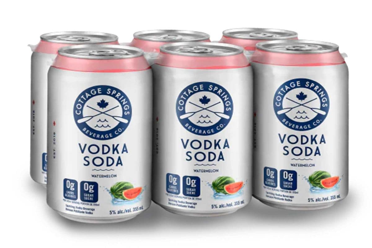 Cottage Springs Vodka Soda Watermelon 6 CANS (6 x 355ML)