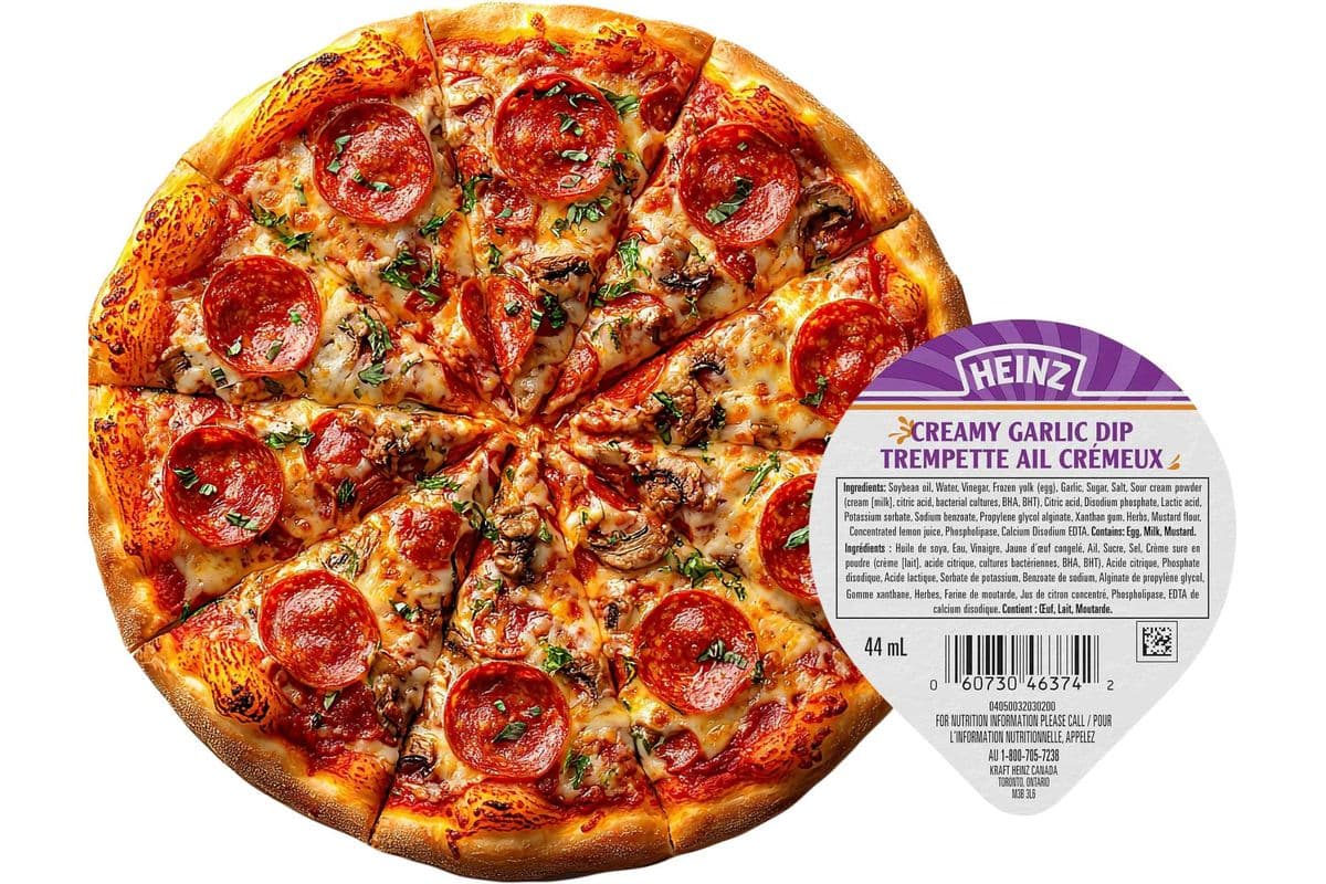 3 Toppings Pizza + 1 Dipping Sauce
