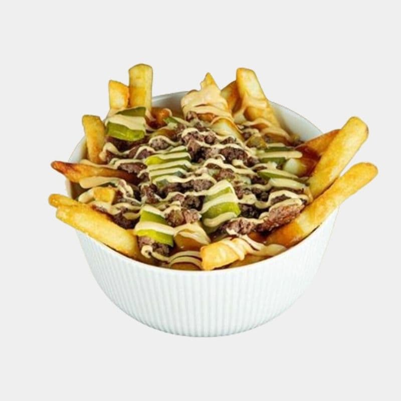Poutine burger végétarien / Vegetarian Burger Poutine