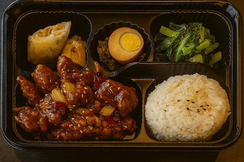 General Tso’s Bento🌶 (Chicken/Pork) / 左宗堂便當🌶 (豬肉/雞肉)