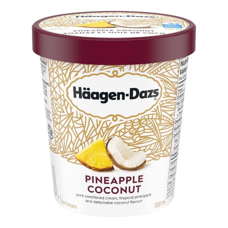 Haagen-Daz Ananas et Noix de Coco/ Haagen-Daz Pineapple Coconut