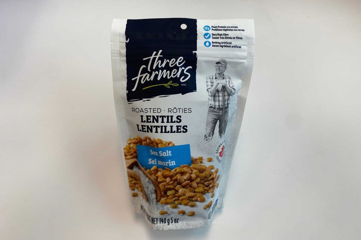 Three Farmers Sea Salts Roasted Lentils (140g) (180 Cal)