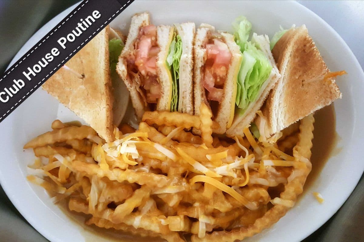 Club Sandwich with one side and Pop