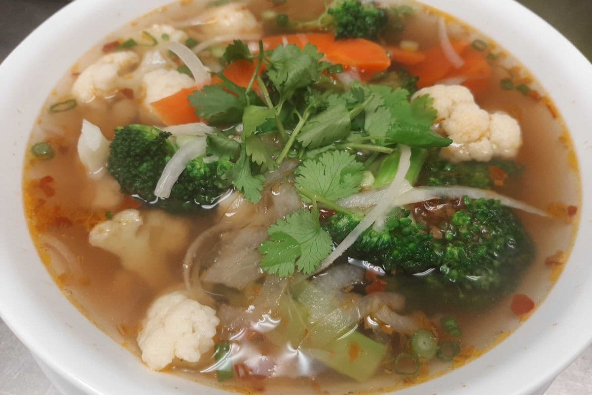 34. Satay Vegetables Noodle Soup