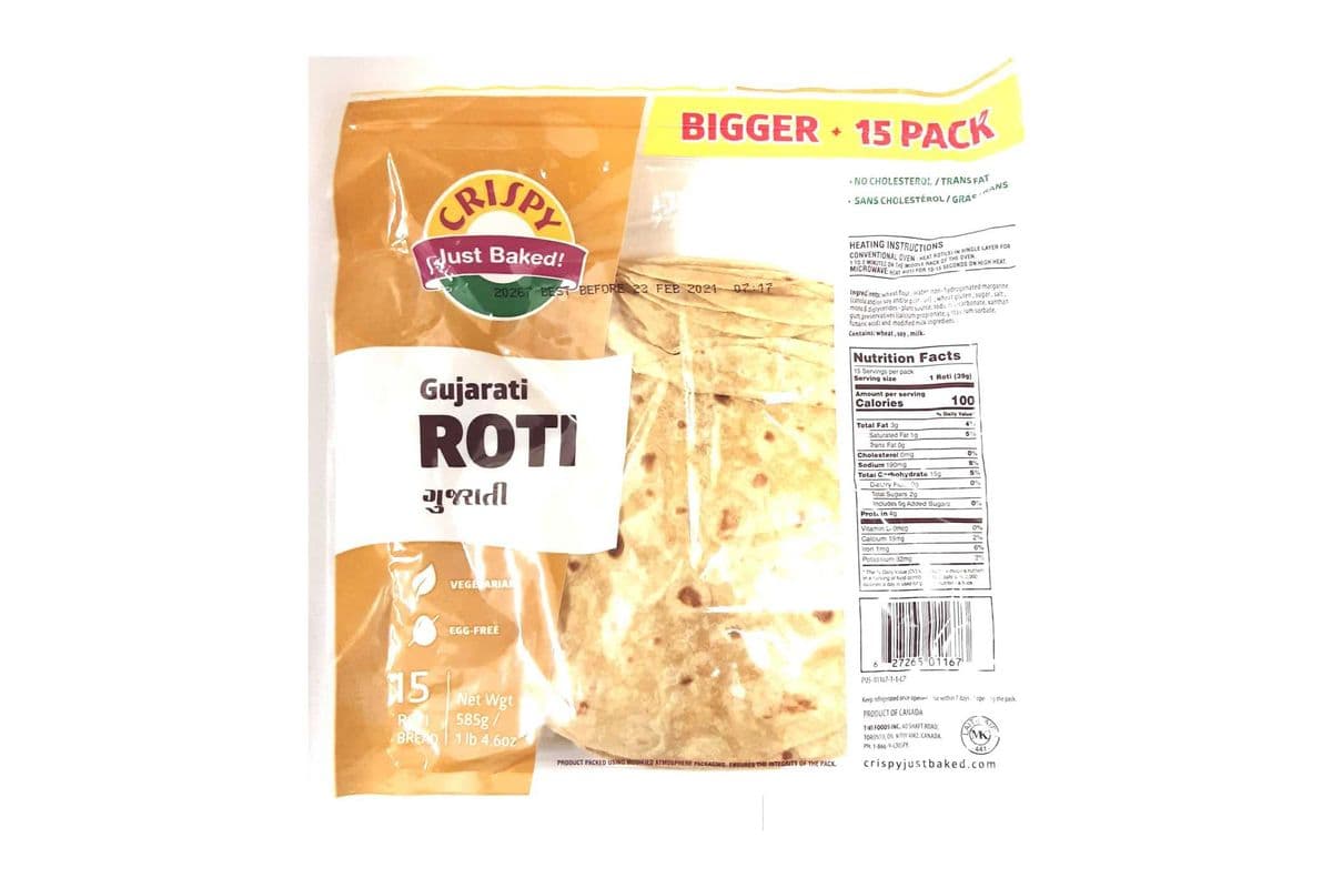 Crispy Gujrati Roti (15 pcs)