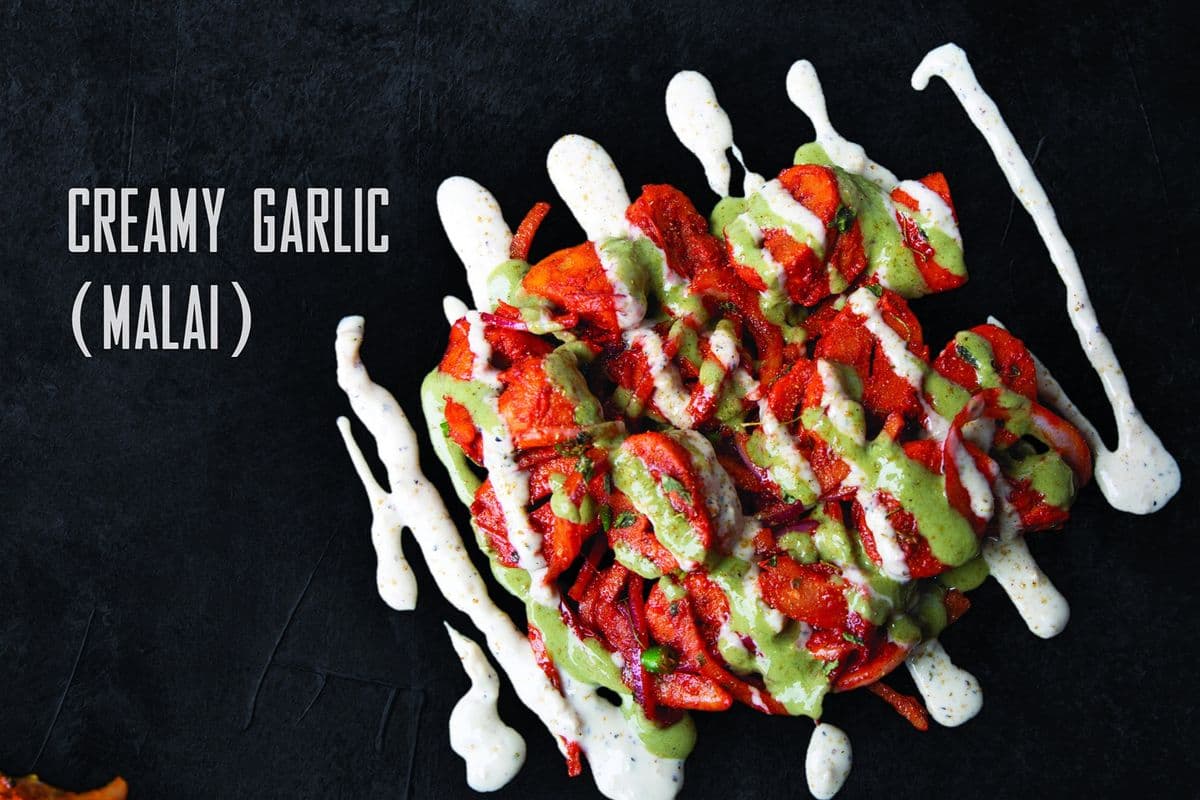 Tandoori and Creamy Garlic (Malai) Soy Chops