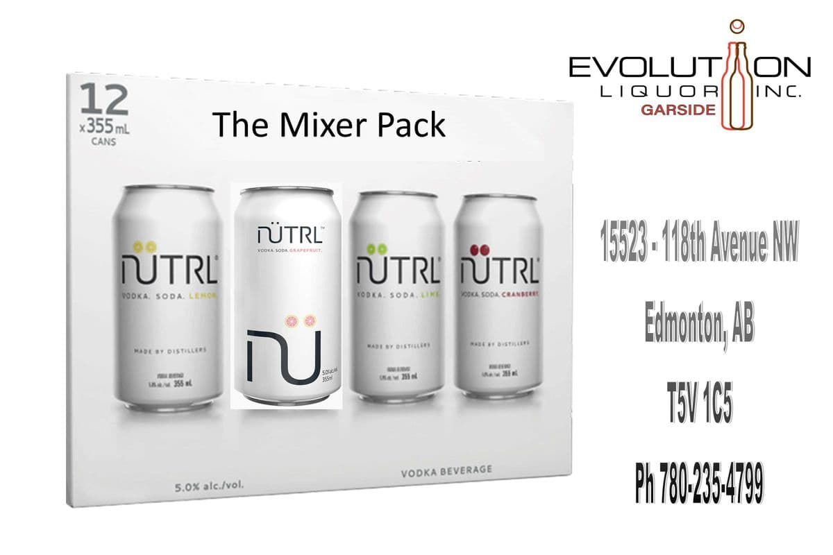 Nutrl Vodka Soda The Mixer Pack C355-12 (12 x 355ml Can)