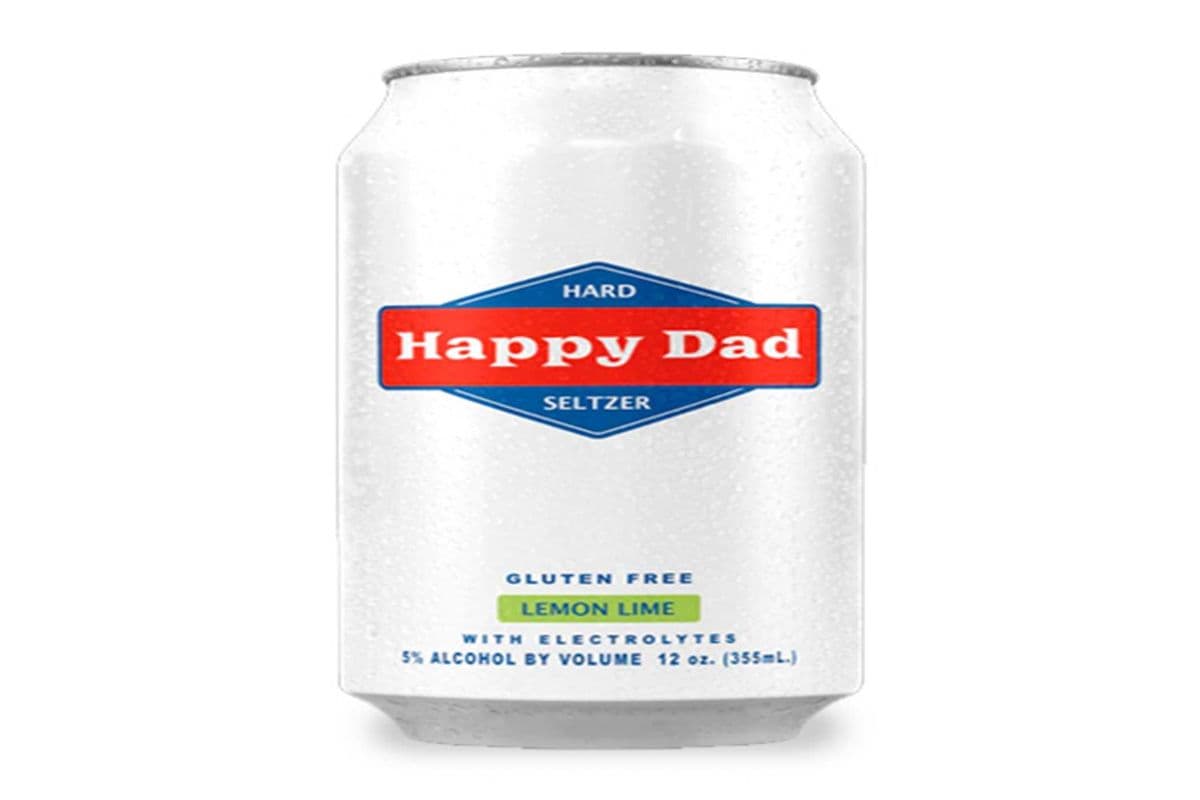 HAPPY DAD HARD SELTZER LEMON LIME 4 CANS (NEW ITEM) (4 x 473 ML)