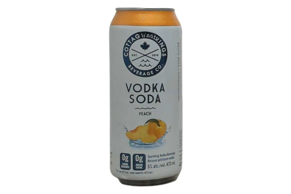 COTTAGE SPRINGS VODKA SODA PEACH (1 x 355 ml Cans)