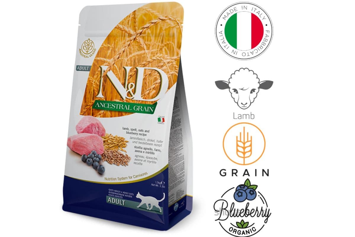 Farmina - Ancestral Grain Lamb & Blueberry Dry Cat Food (3.3 lbs)