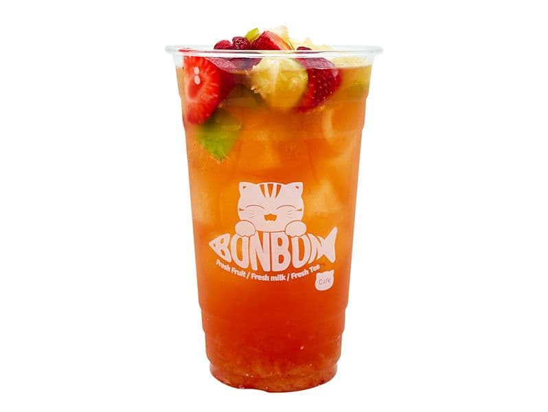 Hand Punched Lime Strawberry Green Tea 手打草莓柠茶
