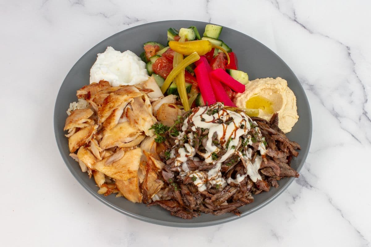 Mixed Shawarma Plate (Gluten-Friendly)