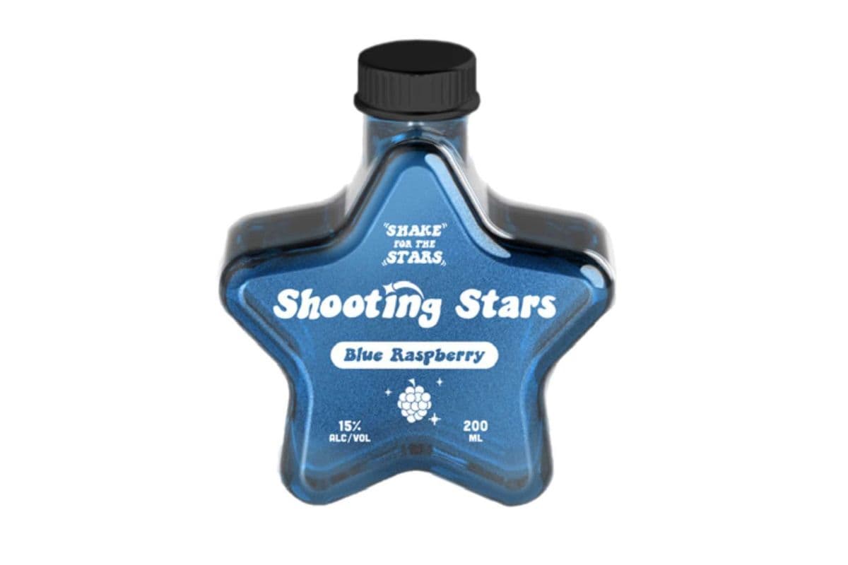 SHOOTING STARS GLITTER INFUSED BLUE RASPBERRY!! (1 x 200ML)