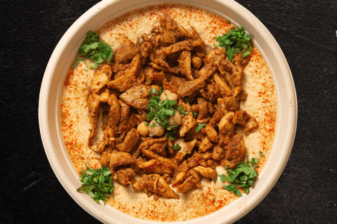 Chicken on Hummus