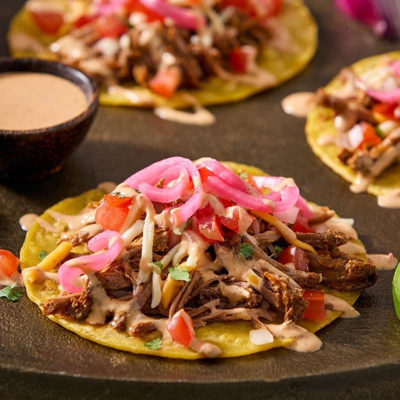 Barbacoa Bliss Taco Trio / Bonheur Barbacoa Taco Trio