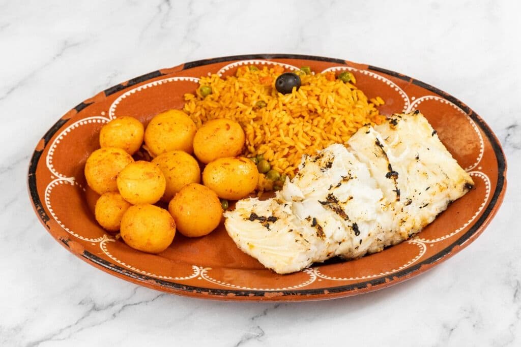 Grilled Codfish Dinner