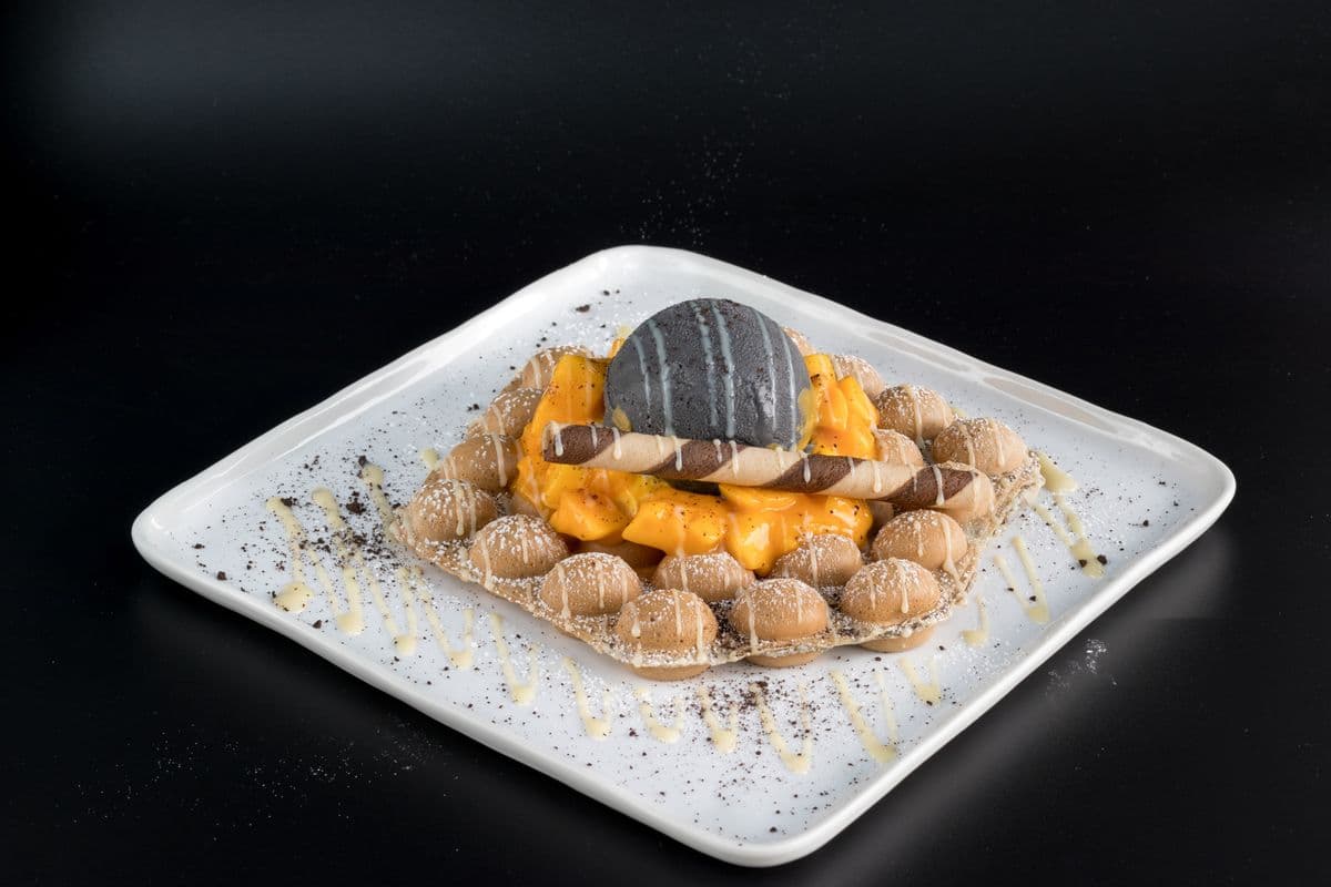Black Sesame Egg Waffle 黑芝麻雞蛋仔