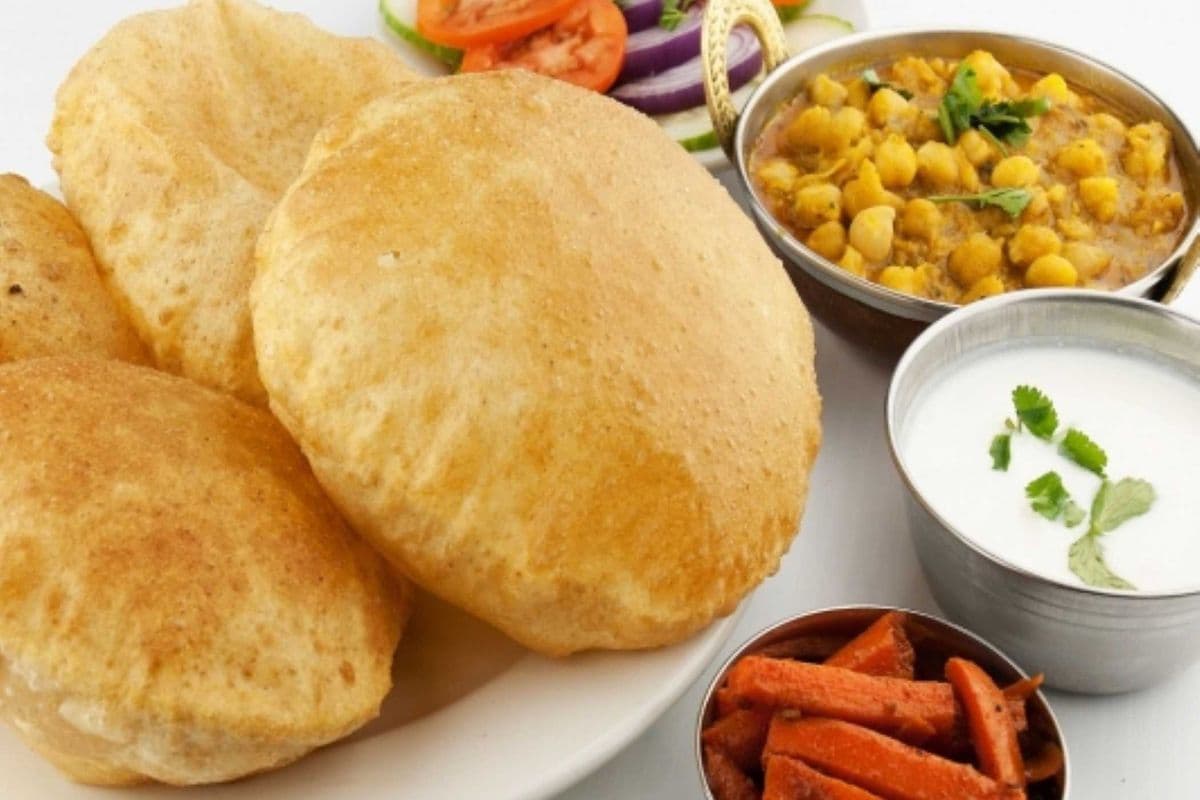 Puri with Channa