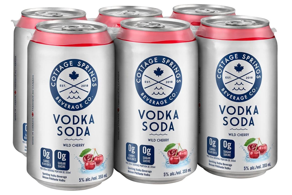 Cottage Springs Vodka Soda - Wild Cherry (6 Pack)