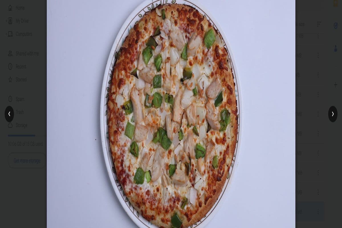 Small Chicken Alfredo Pizza