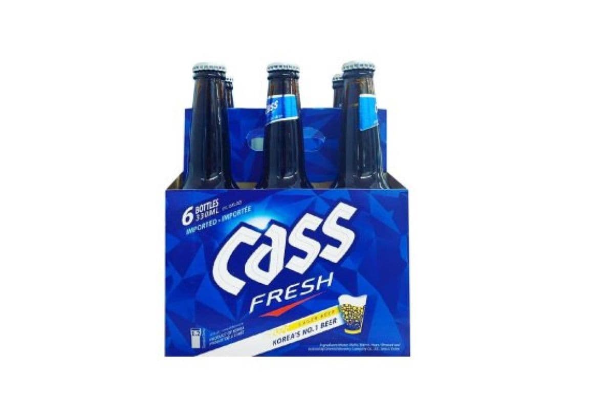 CASS FRESH KOREAN BEER 6 BOTTLES (1 x 330 ML)