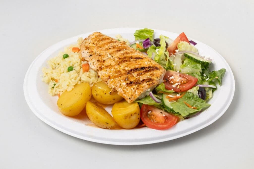 Grilled Salmon Fillet plate