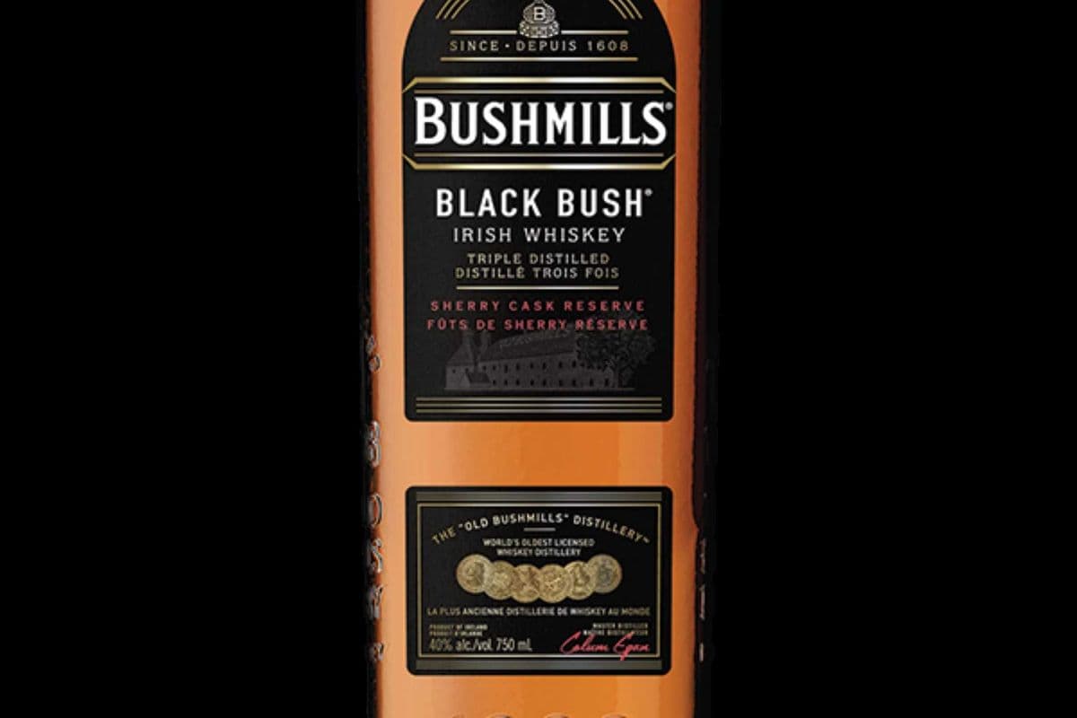 BUSHMILLS BLACK BUSH IRISH WHISKEY (1 x 750mL)
