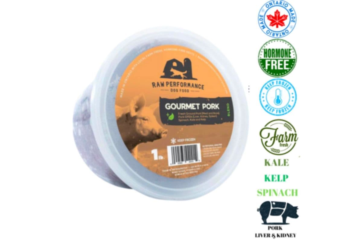 Raw Performance Gourmet Pork Raw Dog Food (1 lb)