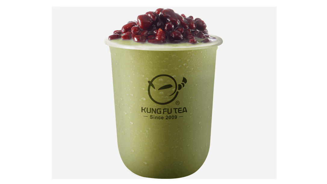 Matcha Slush w Red Bean