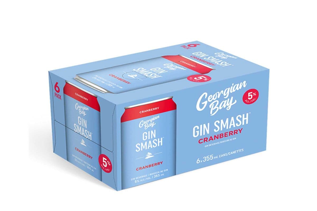 GEORGIAN BAY CRANBERRY GIN SMASH 6 CANS (6 x 355 ML)