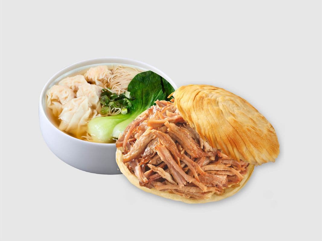 Wonton Noodle + Crispy Burger