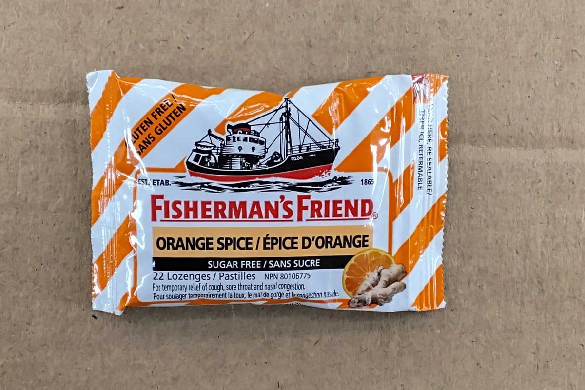 Fishermans friend. ORANGE
