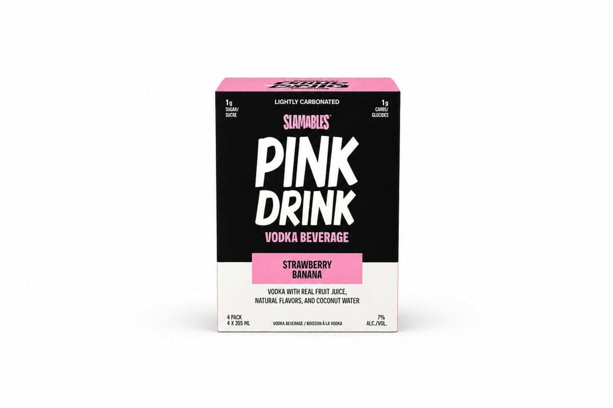 Slamables Pink Drink (4 x 355ml Cans)